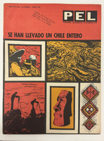 Prensa Latina (cover design: unknown; director: M. Fernández Colino), "PEL - Panorama Económico Latinoamericano No. 323: Se han llevado un Chile entero," June 1970. Print magazine.
