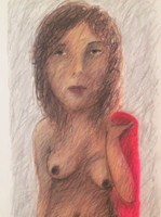 Roberto Braulio González, Untitled, 2007. Colored pencil on paper.  31.5" x 19.25."    #5482