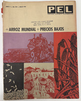 Prensa Latina (cover design: unknown; director: M. Fernández Colino), "PEL - Panorama Económico Latinoamericano No. 324: + Arroz Mundial + Precios Bajos," July 1970. Print magazine. 