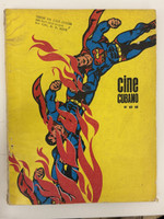 Instituto Cubano del Arte e Industria Cinematográficos / ICAIC (cover designer:Reboiro (Antonio Fernández Reboiro), layout: Holbein, director: Alfredo Guevara), "Cine Cubano" issues 61-63, 1981-1983. Offset print, magazine.
