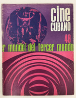 Instituto Cubano del Arte e Industria Cinematográficos / ICAIC (director: Alfredo Guevara), "Cine Cubano" issue 48 - "Cine del Tercer Mundo," [1970s]. Offset print, magazine.