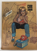 ICAIC (cover designer: Holbein, cover illustrator: Guillermo H. Benítez, director: Julio García Espinosa, editor: Luis Rogelio Nogueras), "Cine Cubano 109," 1984. Offset print, magazine.
