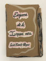 Ediciones Vigía (cover designer and illustrator: Norlys Ortega Ruiz, editor: Gladys Mederos), "Esquema de la impura rosa" by Luis Yuseff Reyes, March 2004. Handmade artist book, Colección Del Estero series.