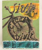 Ediciones Vigía (cover design and illustration: Manuel Darío García, editors: Gladys Mederos and Estela Ación, author: Teté C. Oliva), "Vivir-Creer-Vivir," February 2008. Handmade artist book.