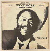EGREM - Areito Records (photography and design: Mario García Joya, producer: María Teresa Linares), "Gran Serie Beny Moré: Sonero Mayor, Vol. VII," August 1982. Vinyl LP, 33 RPM.