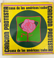 Casa de las Américas (cover designer: unknown), "Canción Protesta: Encuentro de la Canción Protesta," August 1967. Vinyl LP record