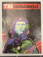 OSPAAAL (cover illustrator: Alfredo Rostgaard, cover designer: Leonel Prado), Tricontinental magazine, No. 165, Year 36, 2002. Offset print.