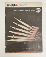 CUBA - Revista Mensual (cover designer: unknown), "TCAA: desde la rampa al enemigo," July 1966. Offset print.