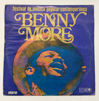 EGREM/Areito (cover photo: Roberto Salas, design: Santos Toledo, artist: Benny Moré tribute), "Festival de Música Popular Contemporánea - Benny Moré," 1970s. Offset print, vinyl record