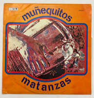 EGREM/Areito (cover designer: Pablo Labañino, director: Gregorio Díaz, producer: María Teresa Linares), "Los Muñequitos de Matanzas," ca. 1970s. Offset print, vinyl LP