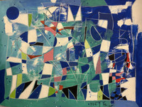 Nestor Vega, Untitled, 2025. Mixed media on paper. 18" x 24" #5871E