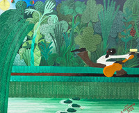 El Estudiante (Luis Joaquìn Rodríguez Ricardo),         “La noche," 2025.  Oil on canvas.            14" x 17"                                           #5703B