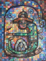 Yurisel Hidalgo Reyes, “Protector del camino II,” N.D. Oil on canvas. 38.5” x 29” #5487A