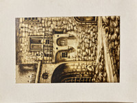 Rubiceldys (R. Bernal),    "Calle de mi ciudad,” 2025. Mixed media on paper.     7.25” x 4.25”                                       #5869F