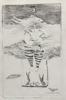 Marta Jiménez, "Ascensión," 2023. Drypoint print, edition 2 of 10. #5453C
