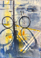 Luis Enrique Camejo, Untitled, 2025. Watercolor on paper. 16.5" × 11". #5032F