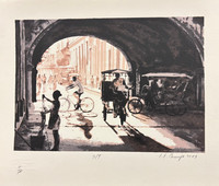 Camejo (Luis Enrique Camejo),  Untitled, 2023. Serigraph edition 11/100. 13” x 15.5”        #5032G