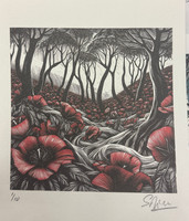 Samuel Riera, Untitled, 2025. Lithograph print edition 1 of 10. 8.5” x 7.5” #5557G