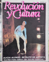 Revolución y Cultura - Ministerio de Cultura, La Habana (design: Rolando de Oraá, Estela Laborde; cover photo: Tito Álvarez; cover subject: Alicia Alonso), Revolución y Cultura magazine, No. 10, October 1988. 
