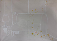 Michel Pérez, "El gato de la casa," 2004. Oil on canvas. 52” x 57”. #4786 