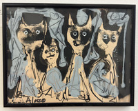 Alejandro Lazo, Untitled, 2025. Mixed media on paper. 8.75" × 11.5". #5937B SOLD!