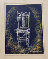 Casagui, Untitled, 2001. Mixed media on paper. 9.5" × 7". #6002A 