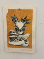 Elias Acosta, Untitled, N.D. Lithograph print, P/A. 10" × 7". #1976B (SL) 