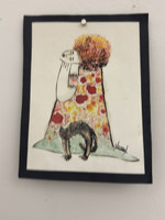 Yoiry, Untitled, N.D. Mixed media on paper. 7.5" × 5.5”. #6002C (SL)