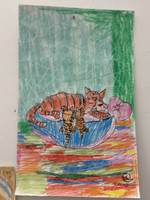 Unknown artist, Untitled, N.D. Crayon on paper. 19.5" × 12.5". #6004A 