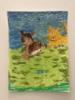 Unknown artist, Untitled, N.D. Crayon on paper. 11.75" × 9". #6004B 