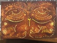 Omar Castellanos Suárez, Untitled, 2007. Mixed media on paper. 6" × 9". #3811B