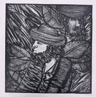 Choco (Eduardo Roca Salazar), Untitled, 1981. Serigraph, edition 12/20. 20.5" × 18". #897