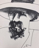 Choco (Eduardo Roca Salazar), Untitled, 1975. Pen and ink. 27.5" × 22". #906