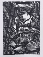 Choco Untitled 1976 Lithograph 19/20. 25.5" x 19" #666