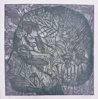 Choco (Eduardo Roca Salazar), Untitled, 1981. Serigraph, edition 15/20. 18" × 17.5". #898