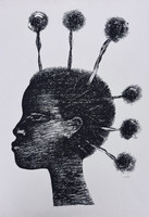 Choco Untitled 1981 SERIGRAPH 26" x 19" #893