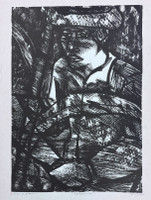 Choco (Eduardo Roca Salazar), "Composición," 1976. Lithograph, edition 10/20. 25.5" × 19". #668