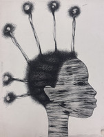 Choco (Eduardo Roca Salazar), Untitled, 1978. Pen and ink drawing. [dimensions needed]. #106