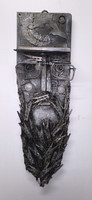 Carlos Cesar Román #6231 Untitled, 2015. Mixed media, found objects.  32 x 9.5 x 4 inches. SOLD!