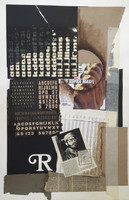 René Quintana Bravo, Untitled, N.D. Mixed media collage.           27” x 22”     #5285