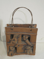 Martha Jimenez #6587  Untitled, N.D. Clay sculpture from Camaguey, Cuba.  11 x 6.5 x 3 inches.  SOLD!                               