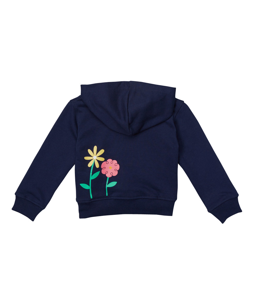 Toddler × Loveshackfancy Floral Logo Hoodie by Gap Navy Blue Floral Size 5 Yrs