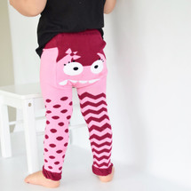 Pink Monster Cotton Leggings