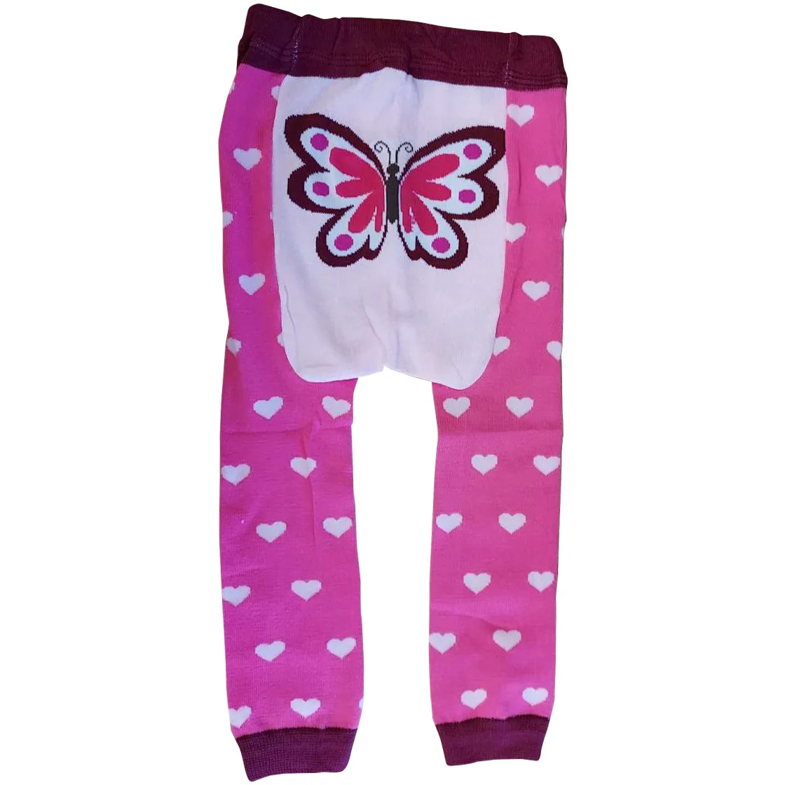 Pink Butterfly Leggings - Doodle Pants
