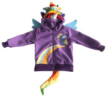 Purple Rainbow Unicorn 3D Hoodie