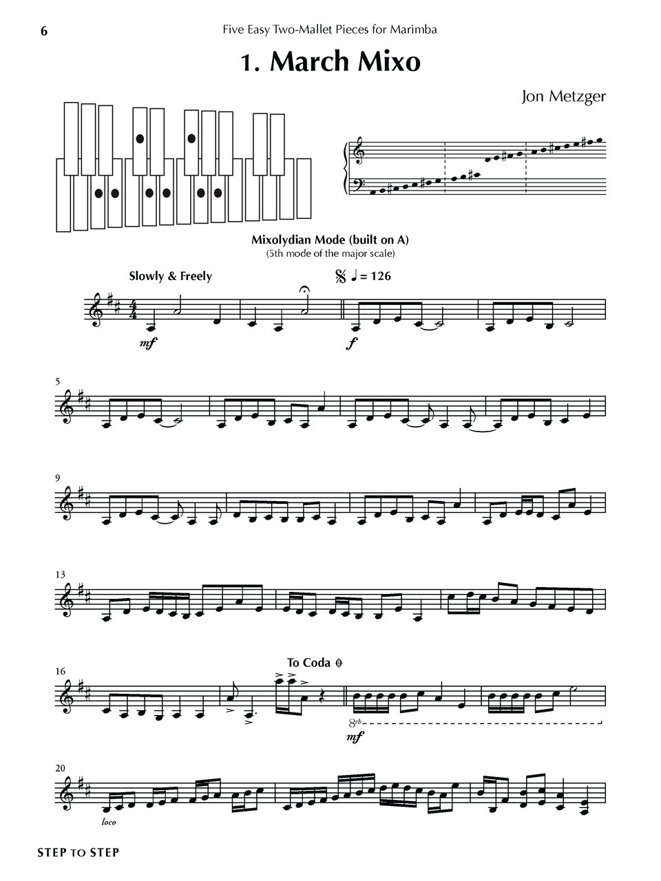 Marimba Note Chart