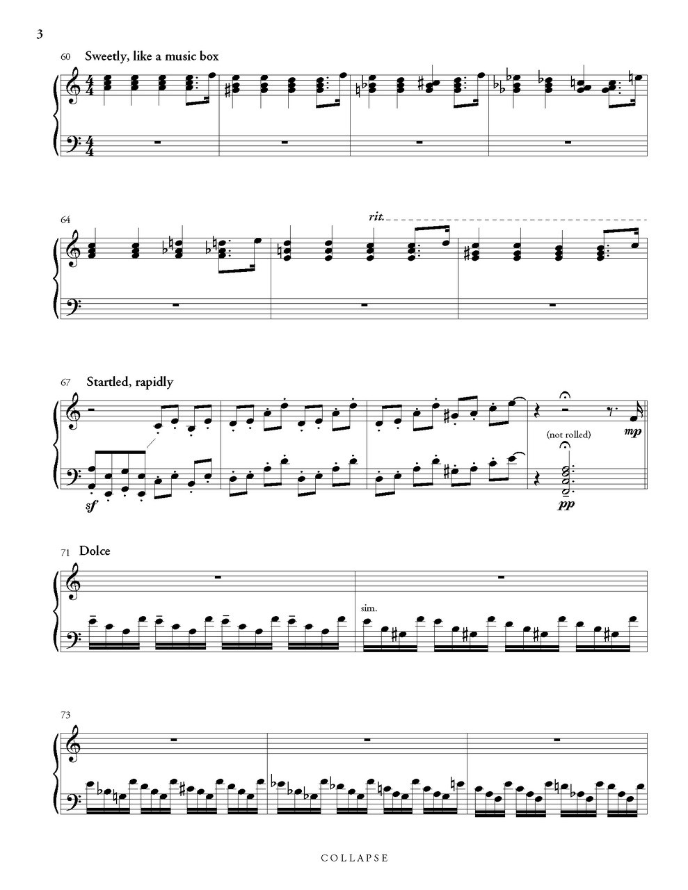Collapse Solo Marimba Alex Howley