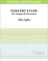 Concert Etude for Timpani & Percussion - Alan Lightly [DIGITAL]