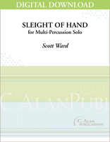 Sleight of Hand (Solo Multi-Percussion) - Scott Ward [DIGITAL]