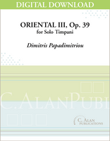 Oriental III, op. 39 [DIGITAL]